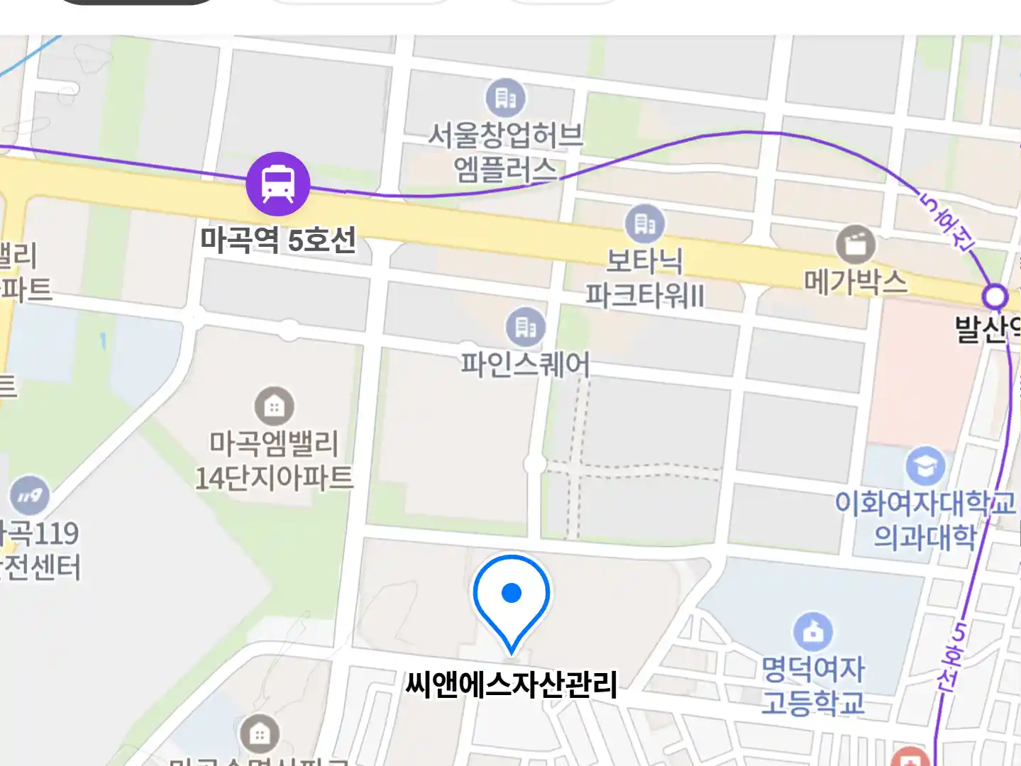 씨앤에스자산관리 위치