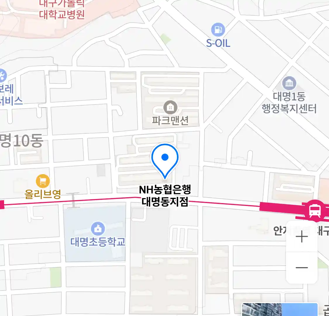 NH농협은행 대명동지점 위치