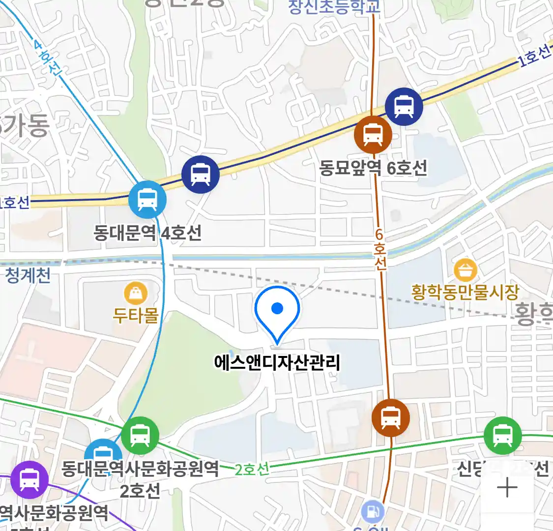 에스앤디자산관리 위치