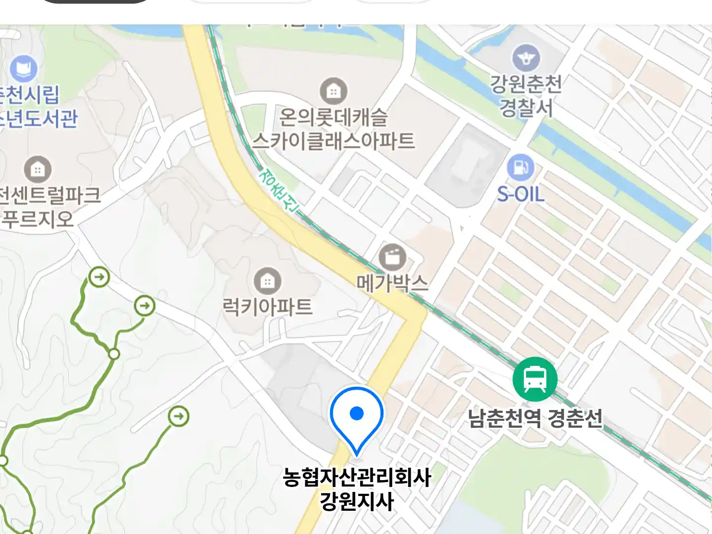 농협자산관리회사 강원지사 위치