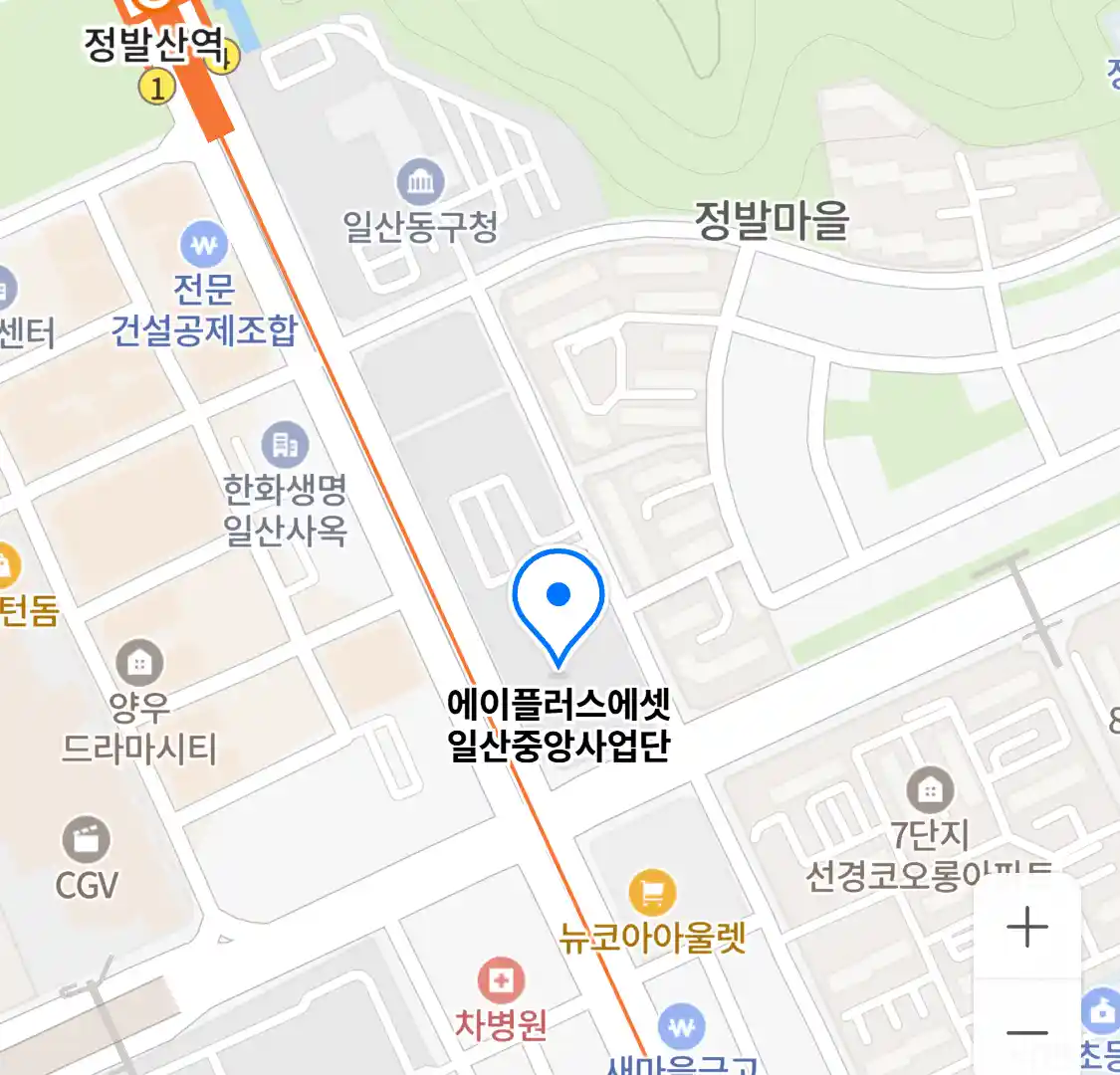 에이플러스에셋 일산중앙사업단 위치