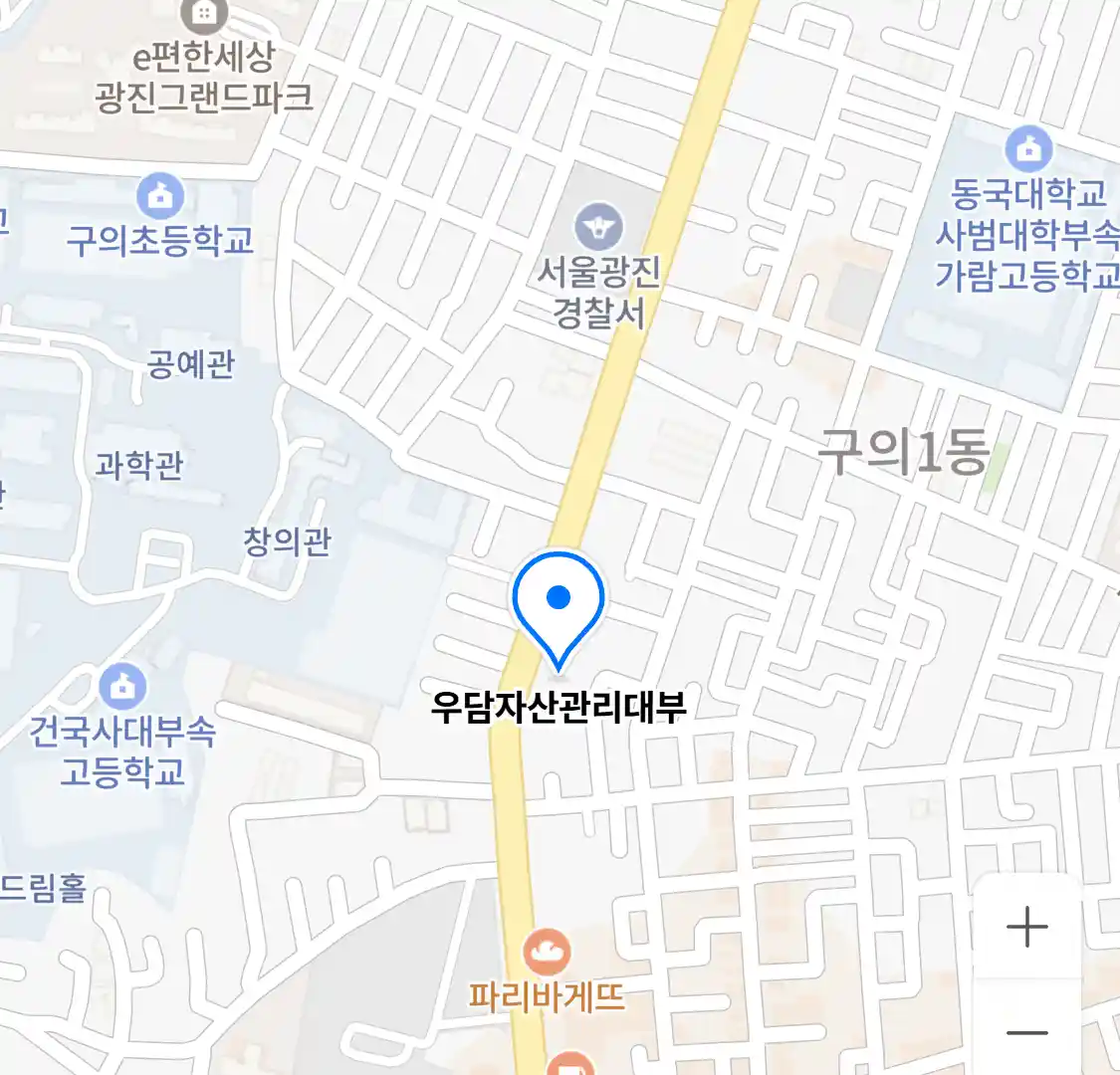 우담자산관리대부 위치