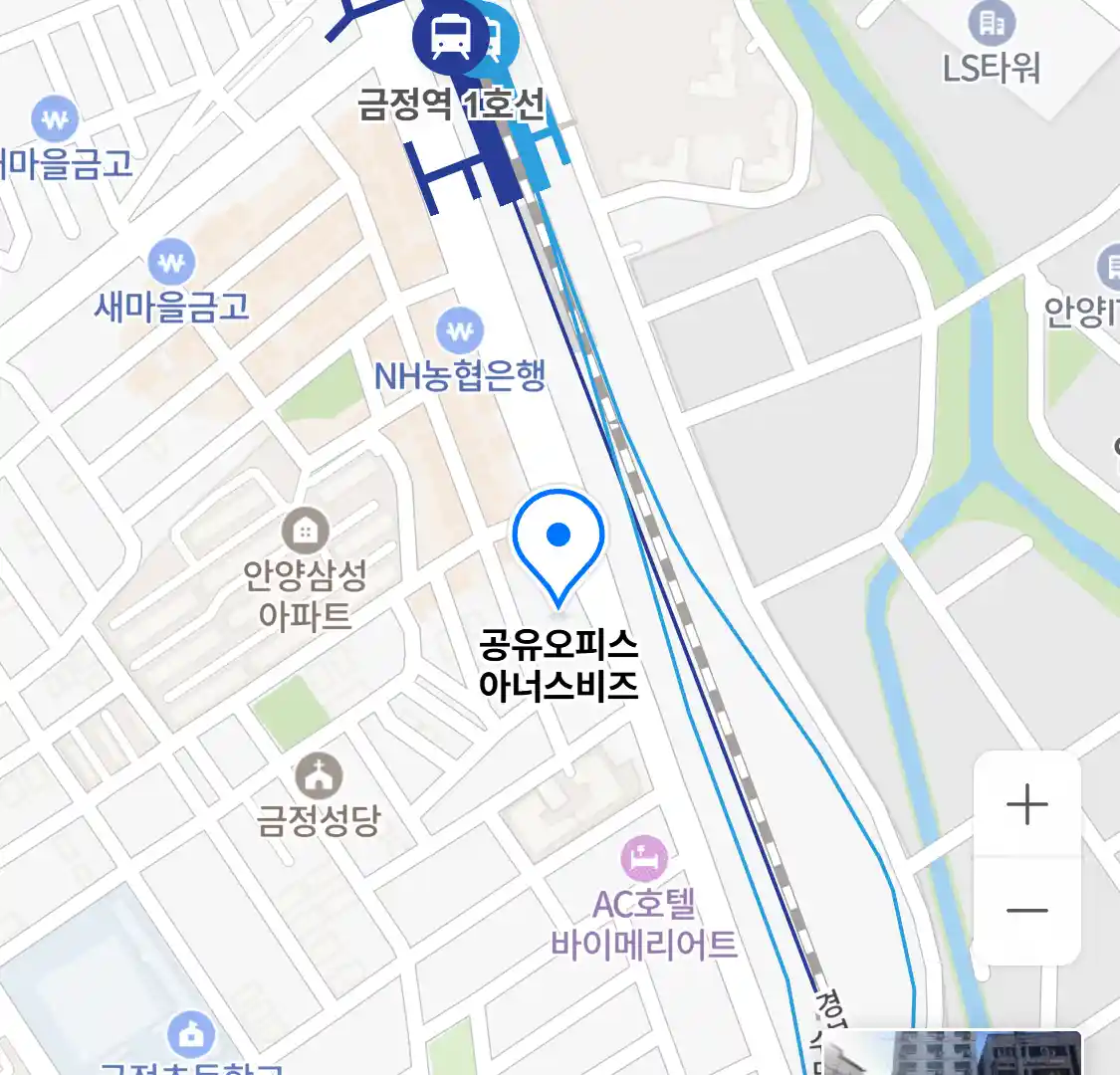 공유오피스 아너스비즈 위치