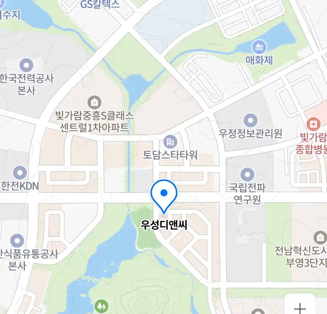 우성디앤씨 위치