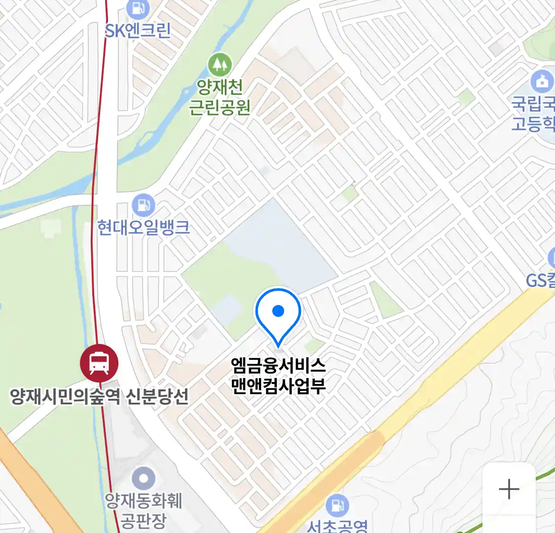 엠금융서비스 맨앤컴사업부 위치